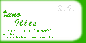 kuno illes business card